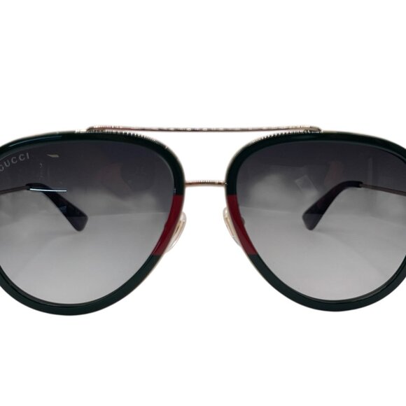 Gucci Unisex Aviator Metal Sunglasses - Picture 3 of 5